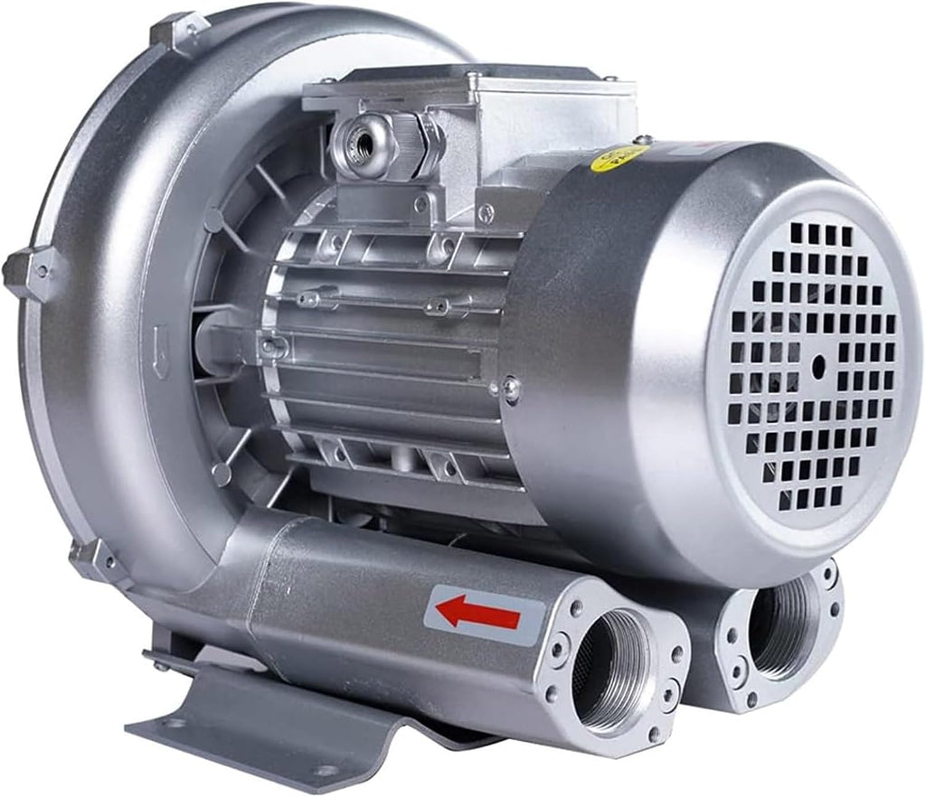 Regenerative Blower Single Phase, 110v 60hz 120W-1100W Regenerative Blower, High-Pressure Industrial Vacuum Pump for Air Blowing Or Suction, Large Airflow Type High-Pressure Vortex Ring Blower(120W/0.