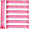 Custom Inflatable Thunder Sticks with Single-Color Logo/Text/Image,100 Pcs,10×60cm – Personalized Cheer & Noise Makers for Concerts, Football Games, Basketball Games, Sports competitions