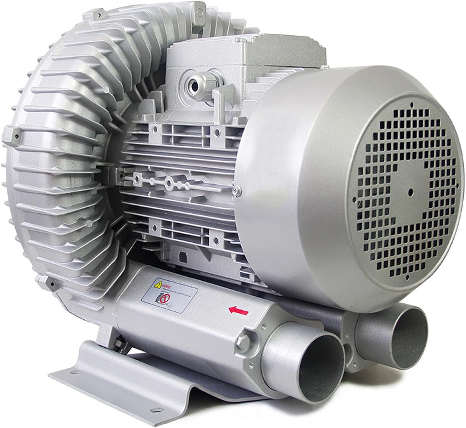 0.16-2.01HP Regenerative Blower,110V 60 Hz Single Phase High-Pressure Vortex Ring Blower for Sewage Aeration Aquarium Fish Pond,Aluminum Alloy,250W/0.34HP