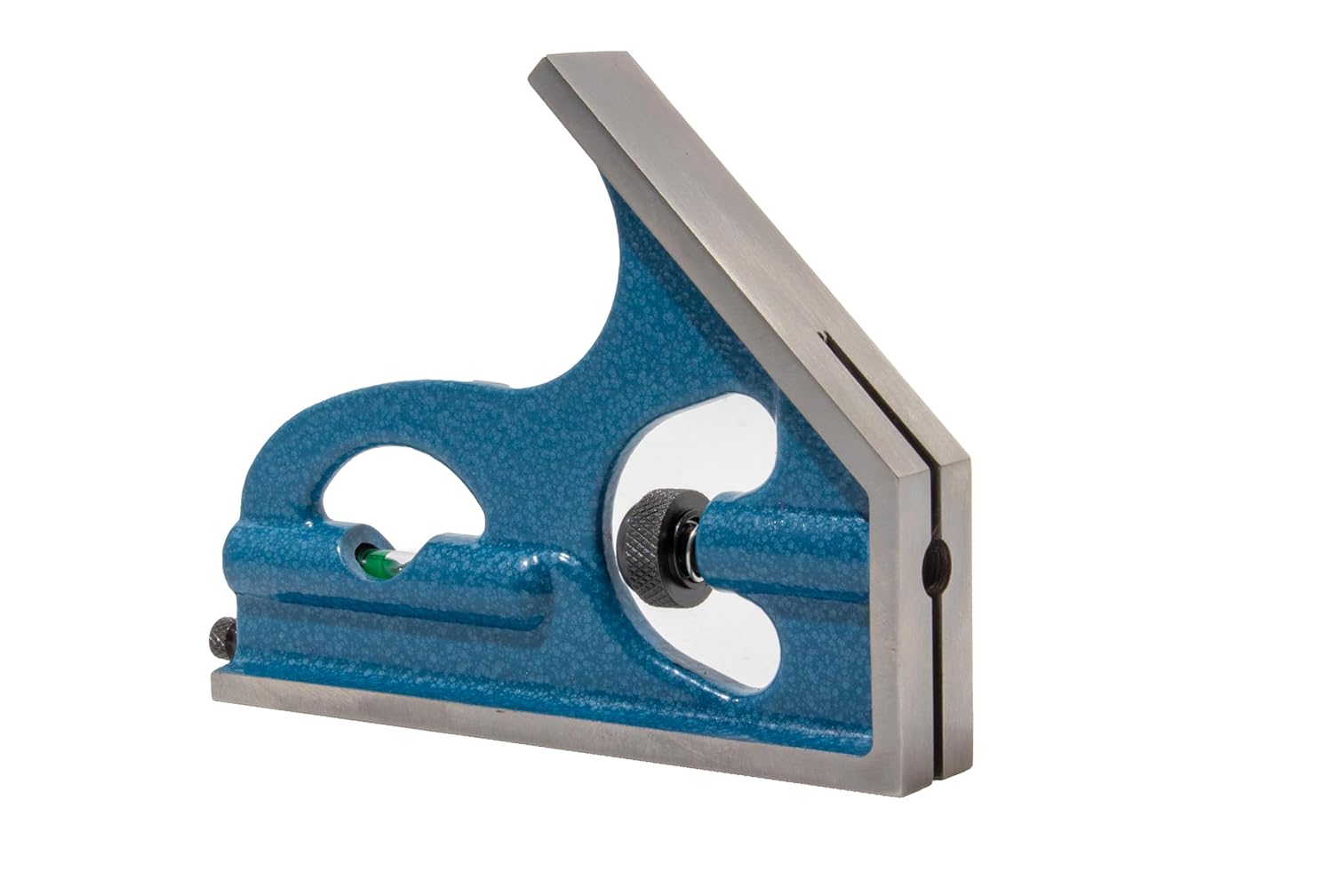 PEC Tools 2-Piece Combination Square - 18' Machinist Blade with English & Metric Graduation, Includes Cast Iron Square Head Featuring Level Vial & Scribe Tool, Precision Combo Square - Made in USA