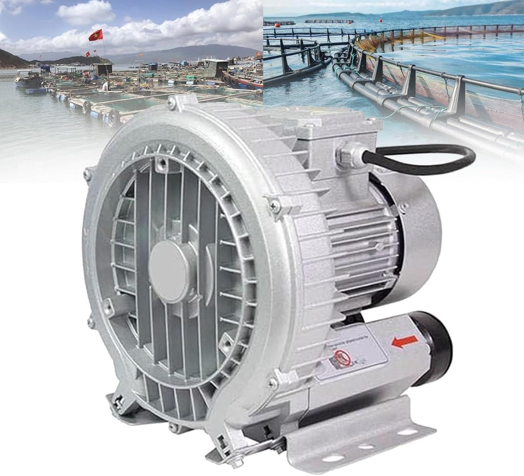 Regenerative Blower,Vortex Ring Blower, 110V/220V 50Hz,120W-1100W Electric Air Pump for Sewage Aeration Aquarium Fish Pond,750W/1.01HP