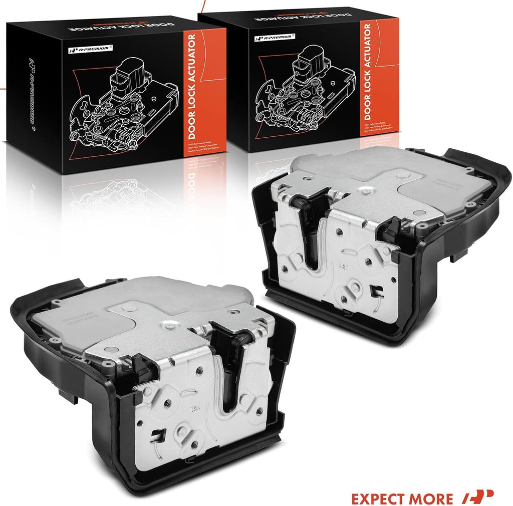 A-Premium Door Latch Lock Actuator Compatible with BMW Vehicle - E53 Series X5 2000-2006 - Rear Driver and Passenger Side, 2-PC Set, Replace # 51228402601