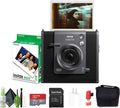 Fujifilm Instax Wide Evo Hybrid Instant Film Camera (16840957) Bundle with Fuji Instax-Wide Instant Film (20 Exposures) + 32GB Memory Card + Padded Case + Cleaning Kit + More