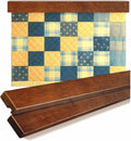 Dacri Home Quilt Hanger for Wall Display - 48 Inch Tapestry Hanger from Premium Teak Wood - Safe Mount Quilt Rack for Heavy Rugs, Tapestries, and Other Wall Hangings (Light Wallnut Stain)