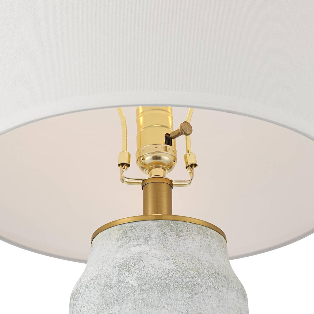 360 Lighting Holly 24 3/4' High Modern 3-Way Table Lamps Set of 2 Gold and Gray Finish Ceramic Fabric White Shade Living Room Bedroom Bedside Nightstand House Office Home Reading Kitchen Entryway
