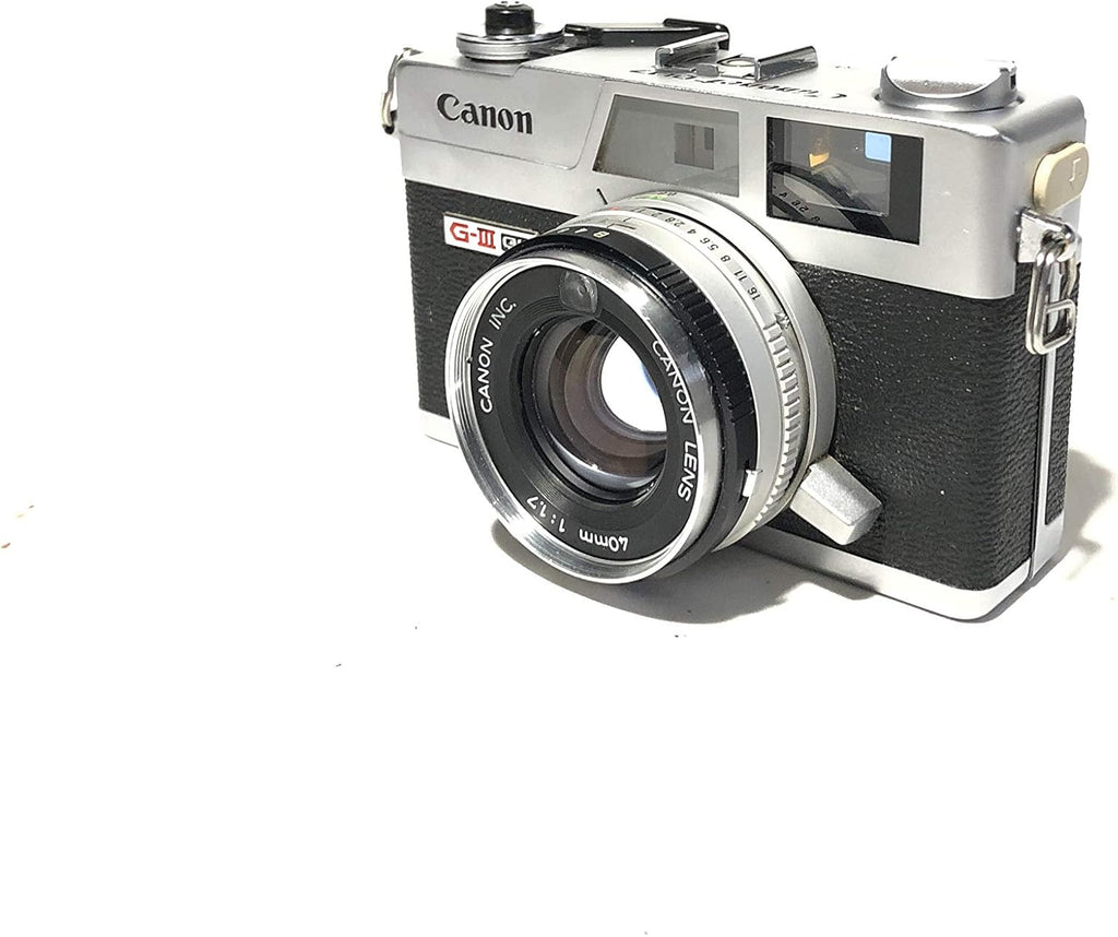 Canon Canonet QL17 GIII 35MM Rangefinder Film camera with Auto shutter and speed settings as well as manual mode. (Renewed)