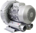 0.16-2.01HP Regenerative Blower, 110V 60Hz Single Phase, Large Airflow Type High-Pressure Vortex Ring Blower for Sewage Aeration Aquarium Fish Pond, Aluminum Alloy, Silver,120W/0.16HP