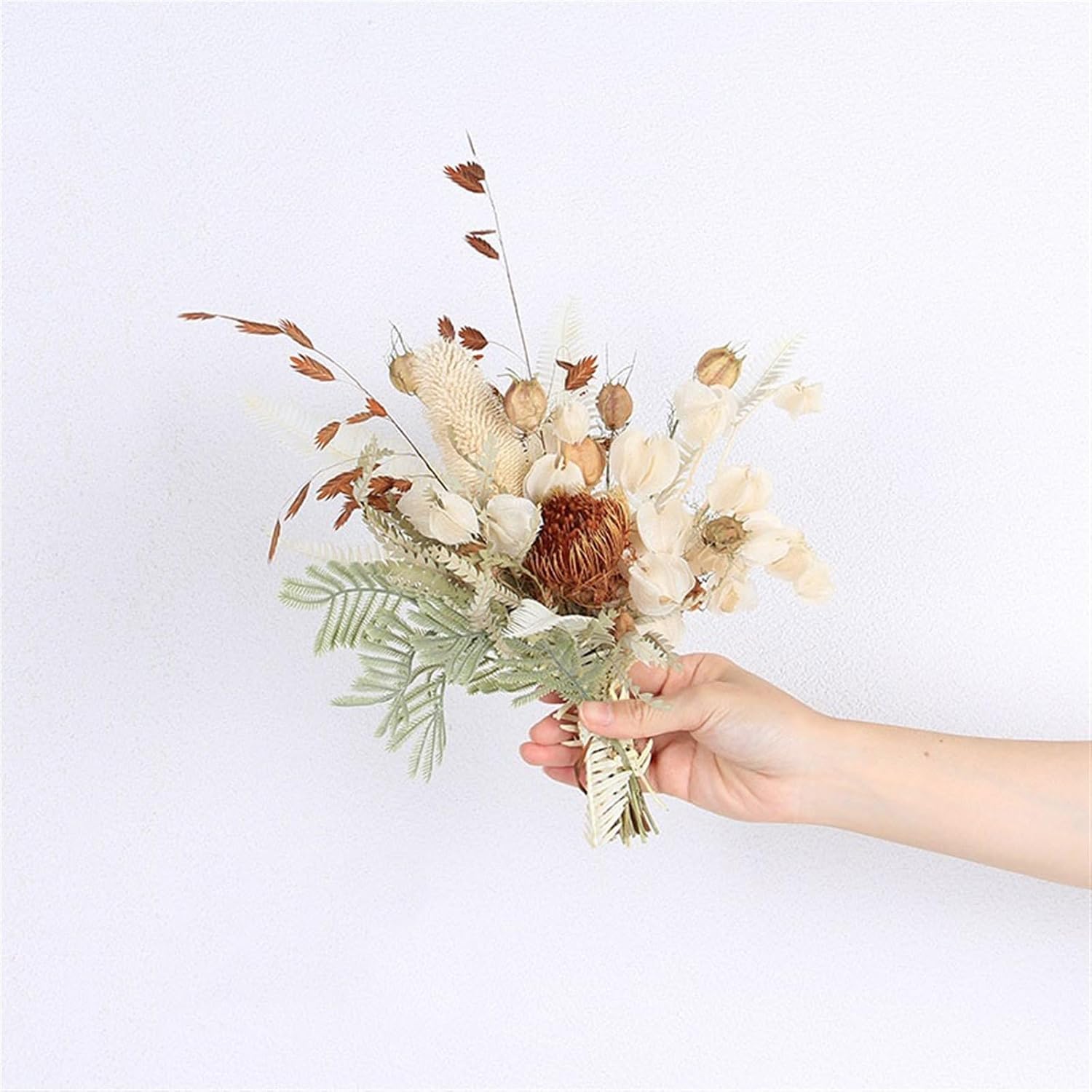 Faux Plants Table Centerpiece Decorations Simulation Dried Flowers Set Home Coffee Table Arrangement Soft Furnishing Fake Flowers Spring Summer Decoration(A)