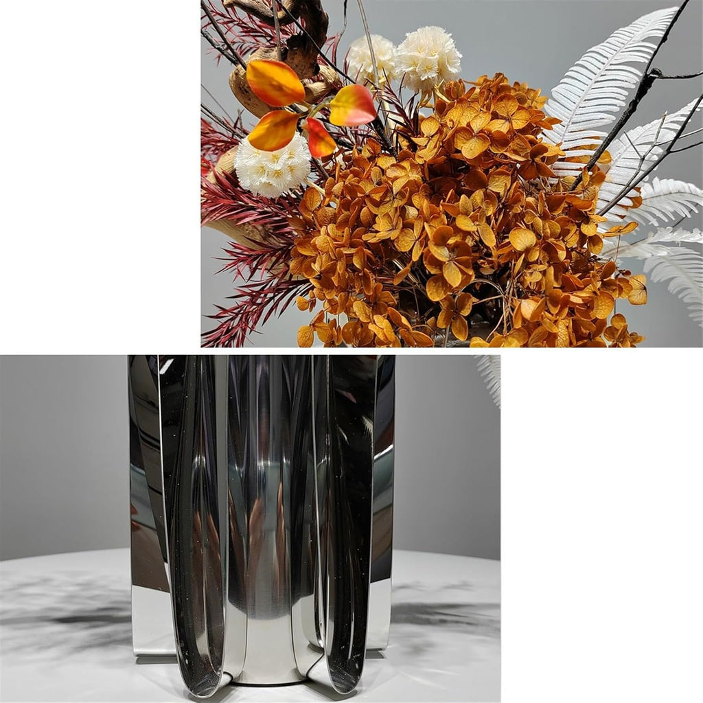 Faux Plants Simple Light Luxury Metal Florist Dried Flowers Simulation Flower Arrangement Hotel Table Centerpieces Ornaments Ornaments Spring Summer Decoration