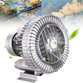 Regenerative Blower Single Phase, 120W-1100W Regenerative Blower, High-Pressure Industrial Vacuum Pump for Air Blowing Or Suction, Large Airflow Type High-Pressure Vortex Ring Blower,1100W/1.48HP