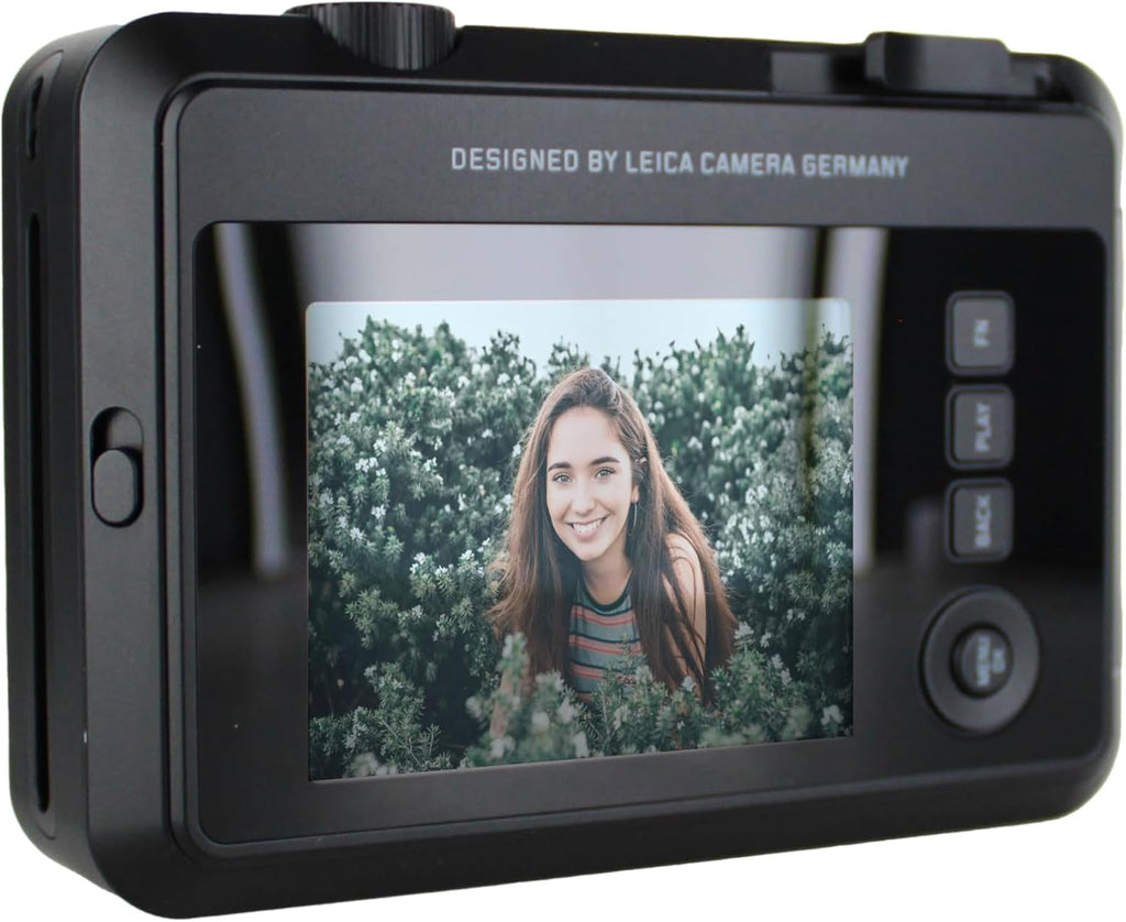 Leica Sofort 2 Hybrid Instant Photo Film and Digital Camera (Black) (19190) with LCD Display Bundle with Fujifilm Instant Film 60 Sheets + 128 GB Memory Card + Bag + Cleaning Kit