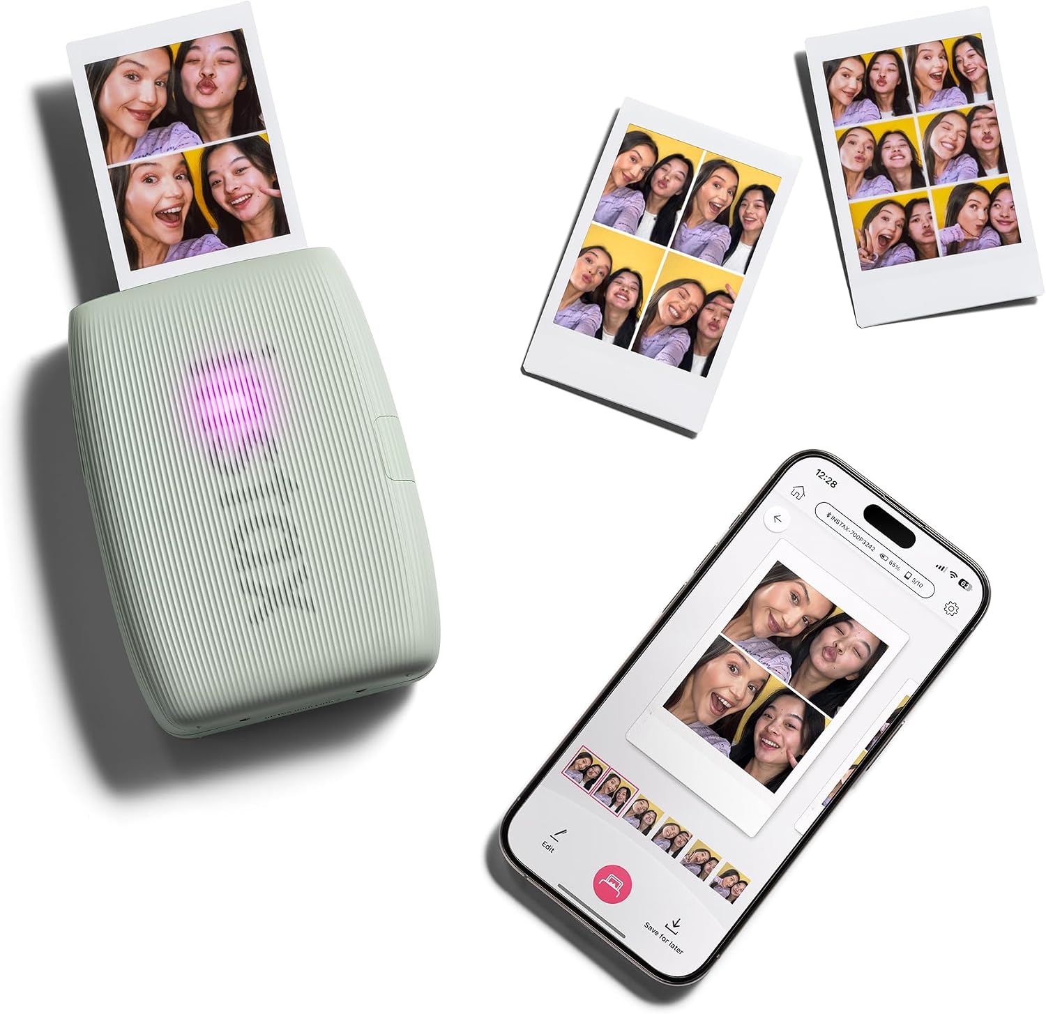 Fujifilm Instax Mini Link 3 Smartphone Printer - Sage Green