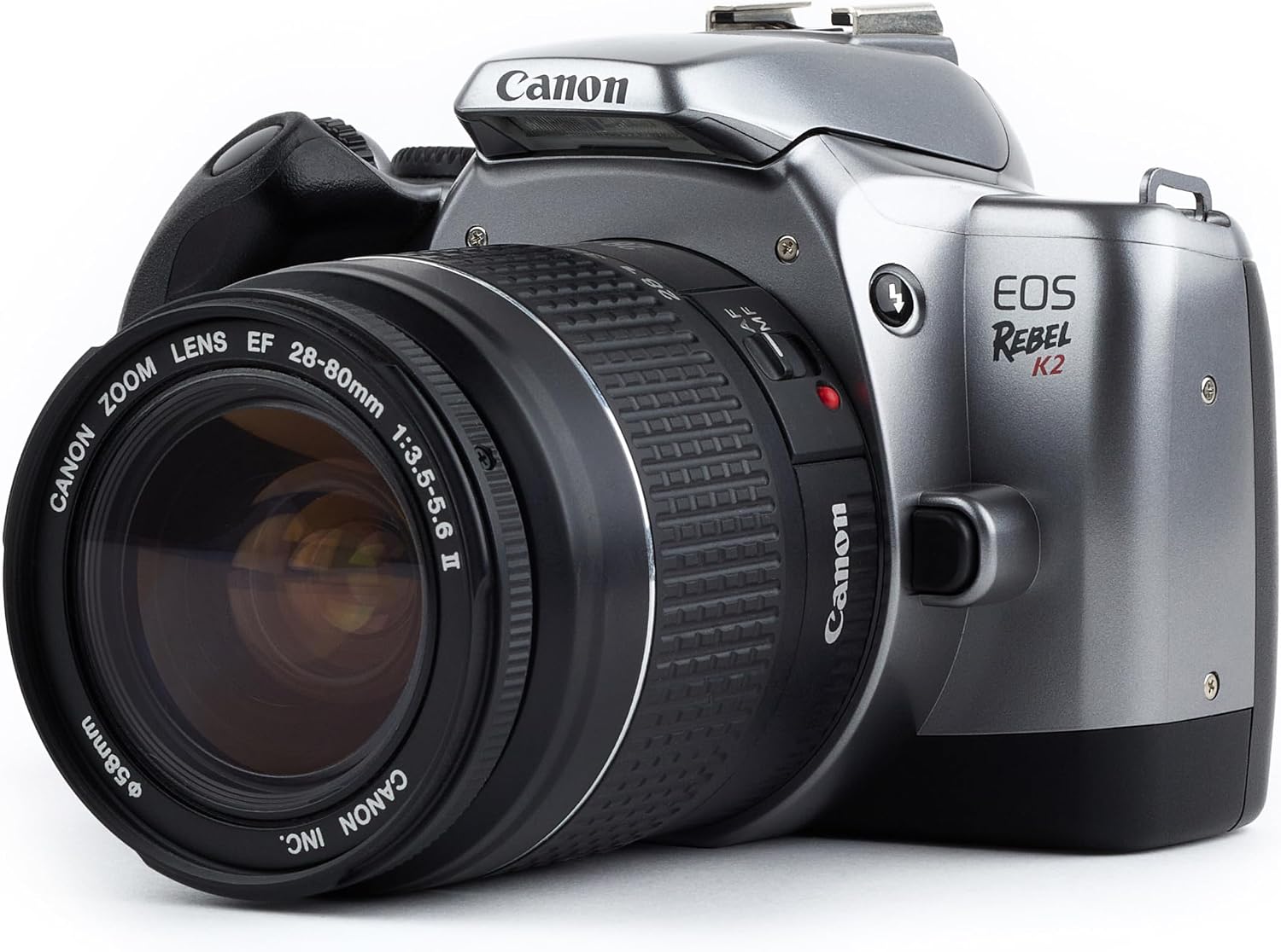 Canon EOS Rebel K2 SLR 35mm Film Camera with EF Canon Auto Focusing AF Lens. Automatic and custom shutter settings, EF mount system, color & B&W film option. (Renewed)