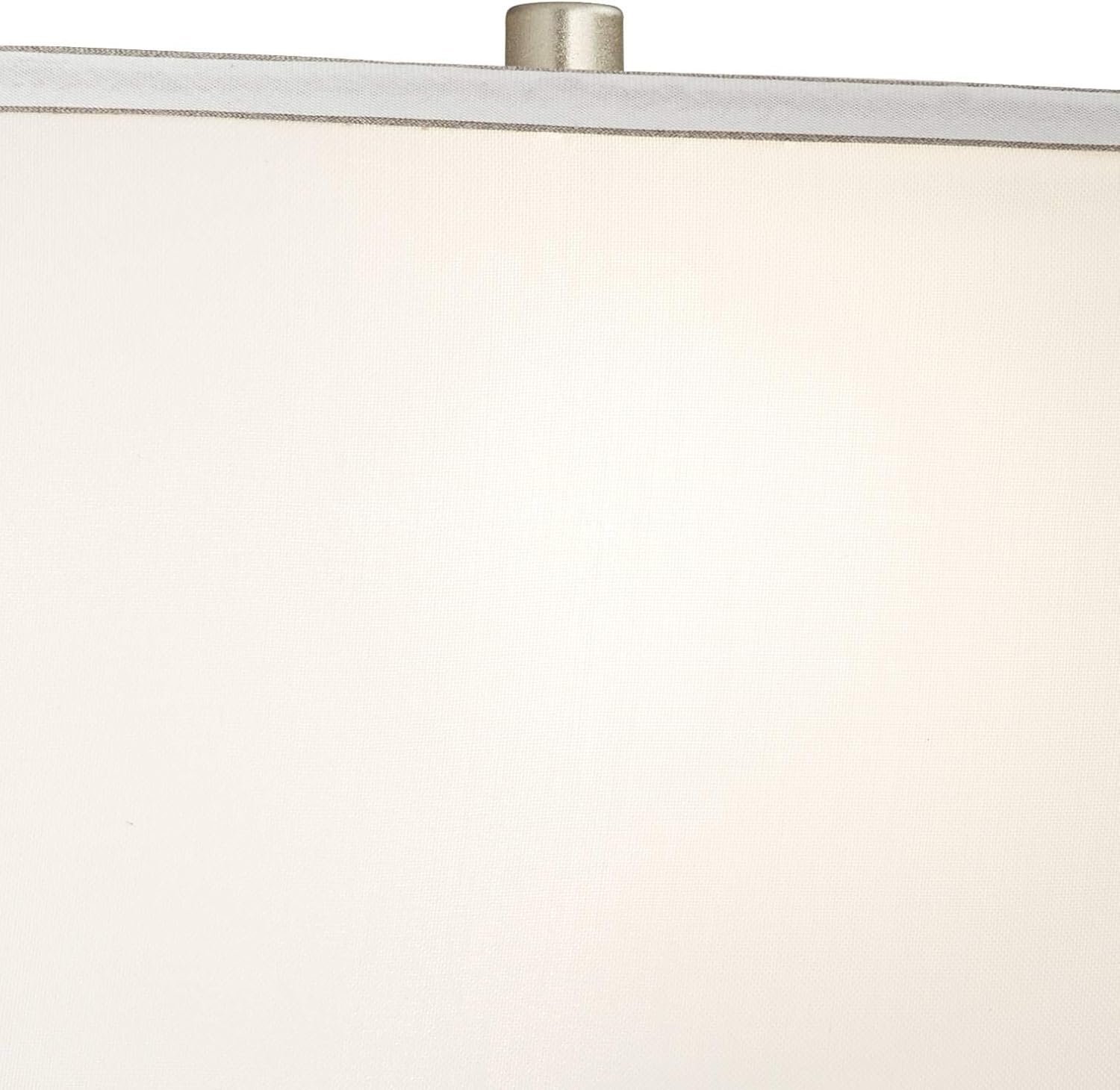 360 Lighting Evan Modern Table Lamps 28 1/2' Tall Set of 2 with USB Charging Port Brushed Nickel Silver White Rectangular Shade for Bedroom Living Room House Bedside Nightstand Office Family