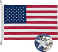 American Flag for Outside 12x18 ft, Embroidered Stars, Sewn Stripes, Brass Grommets Outdoor USA Flag Super Tough Tearproof Spun Polyester US Flag, Giant High Wind United States Flags