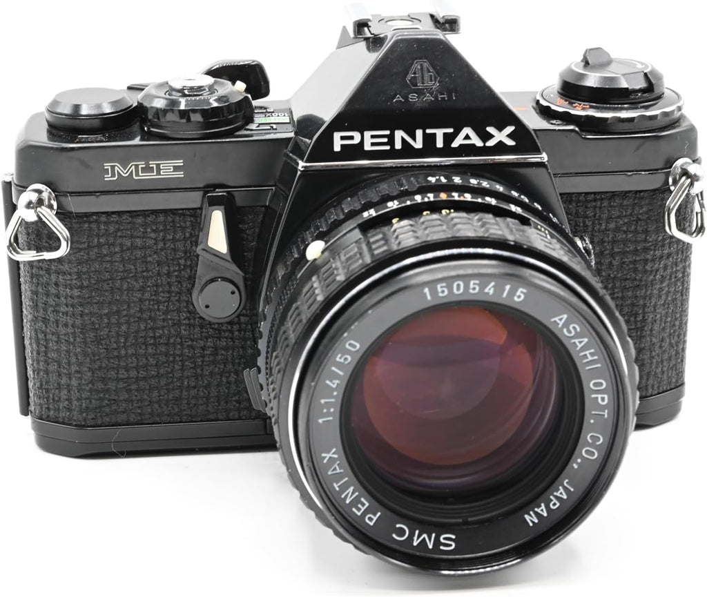 Pentax ME 35mm SLR Film Camera with Pentax PK Lens Mount System and Included MF/Manual Focusing Zoom Lens. Custom and Auto Shutter Options. (Renewed)