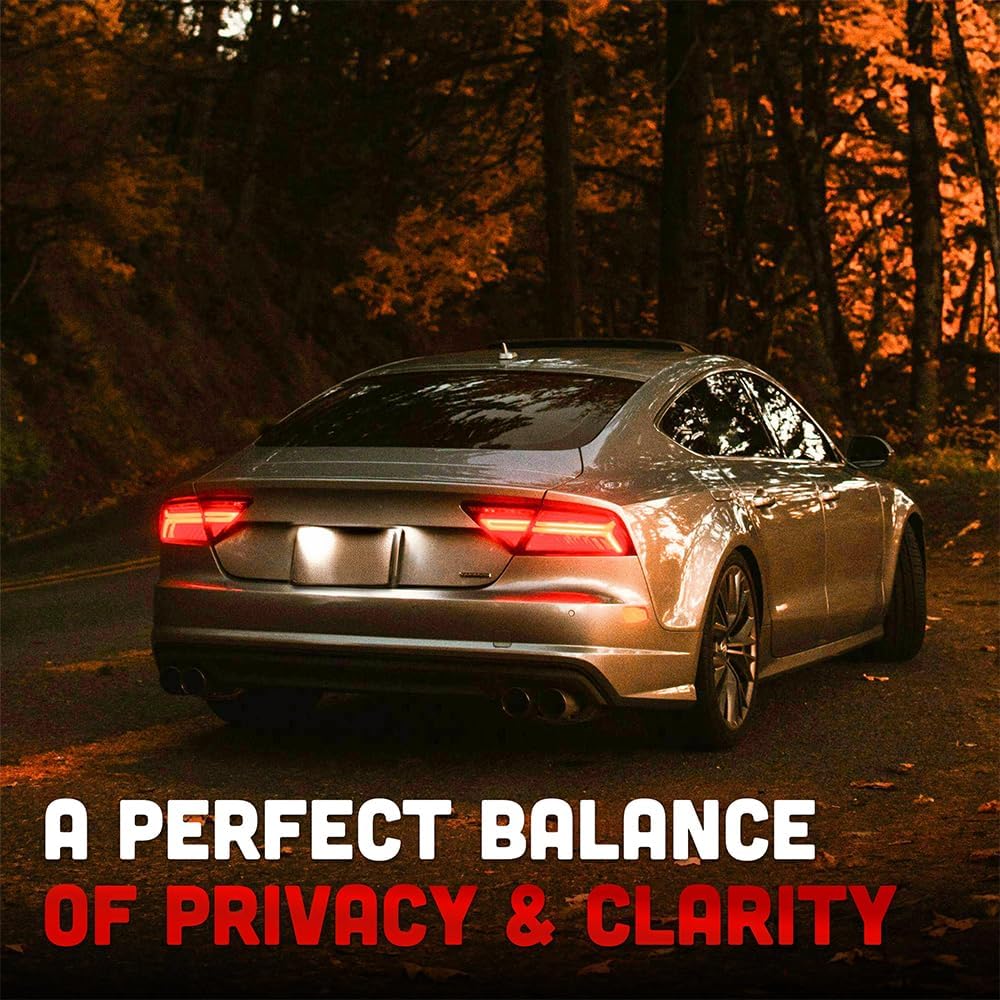 United Window Tint 40' in x 100'Ft 2Ply Nano Carbon Film with 3% VLT - Privacy Window Tint for Cars, Home -Blocks UV/IR Rays, Reduce Heat & Glare - Adhesive Film with Lifetime Color Stability