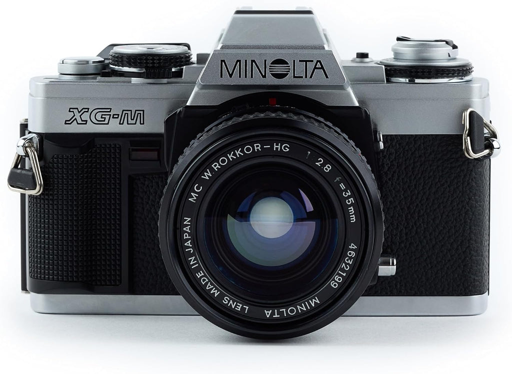 Minolta XG-M Manual Focus 35MM SLR Film Camera with MD Mount Zoom Lens, Compatible with Color & B&W Film, Manual & Auto Shutter (Renewed)