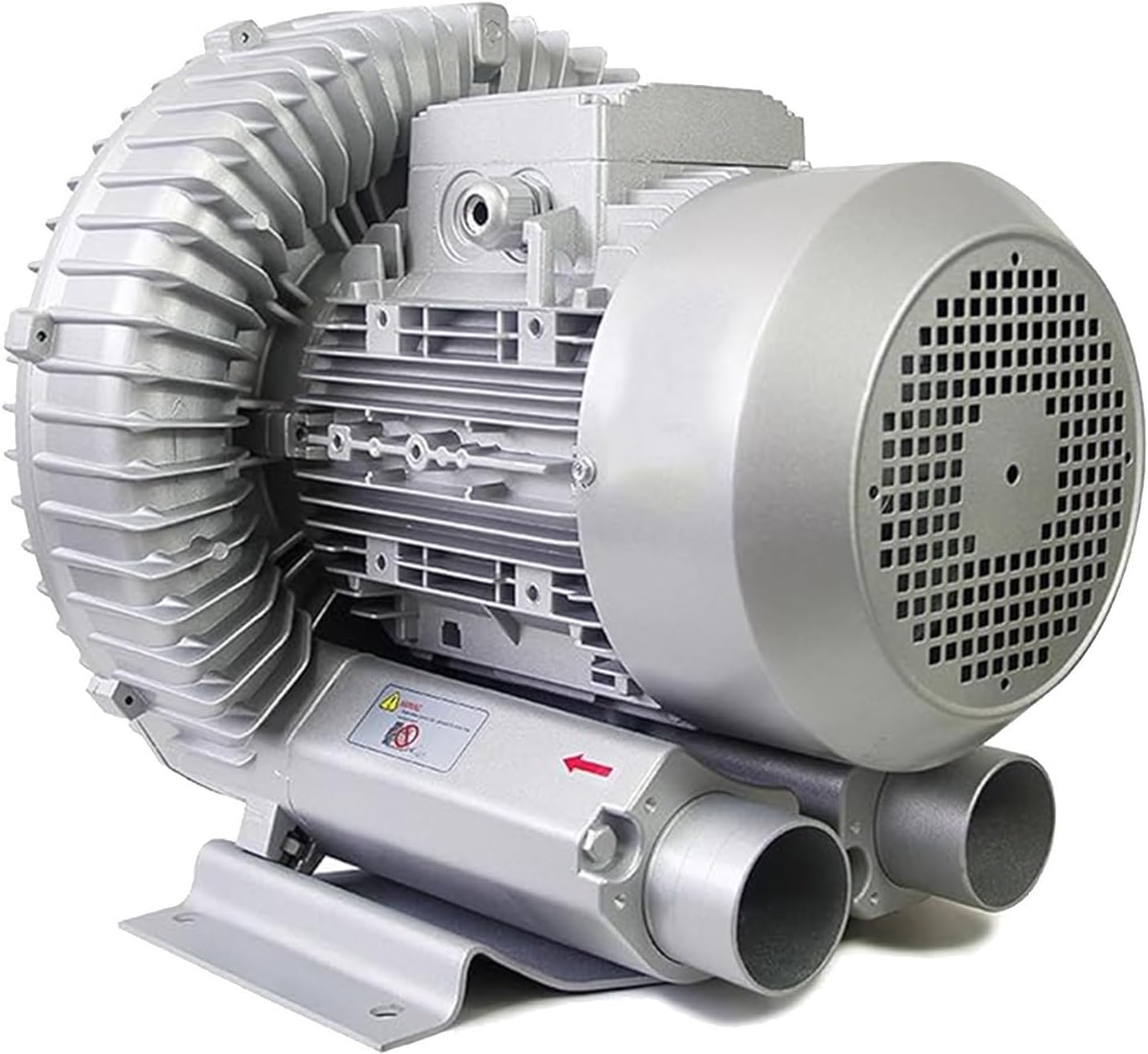 Regenerative Blower 120W-1500W 110V/220V/380V Single Phase/Three-Phase, Aluminum Alloy High-Pressure Vortex Ring Blower, Vortex Ring Blower Industrial Vacuum Pump for Air Blowing(250W/380V)