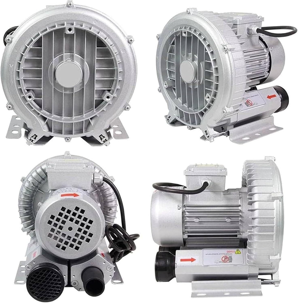 High-Pressure 3KW Vortex Ring Blower - 480V Three-Phase Regenerative Blower for Industrial Use, Textile Applications & Fish Pond Aeration Solutions