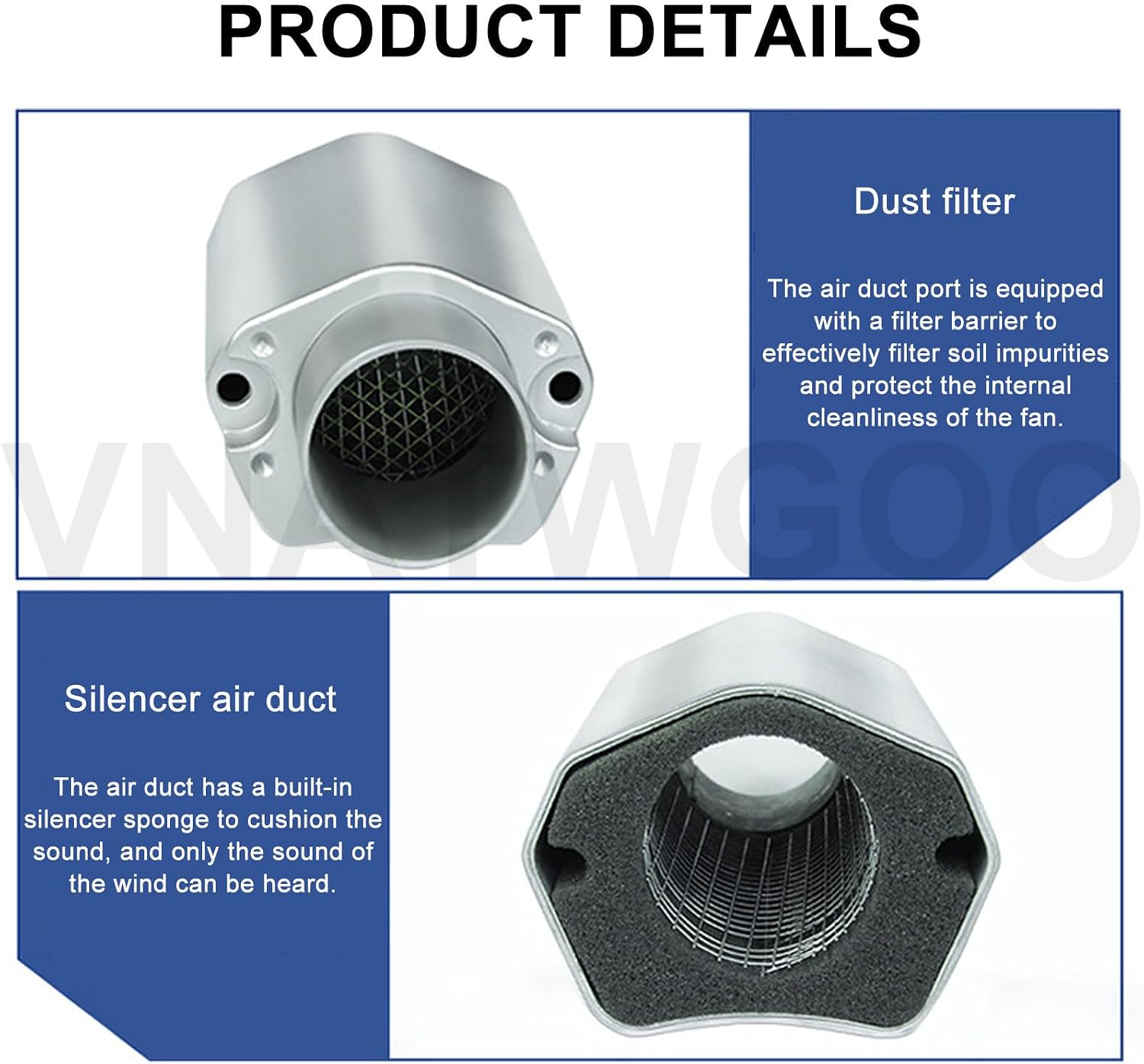 Heavy Duty Aluminum Vortex Fan, Industrial Regenerative Blower, for Workshops High Temperature Applications(550w)