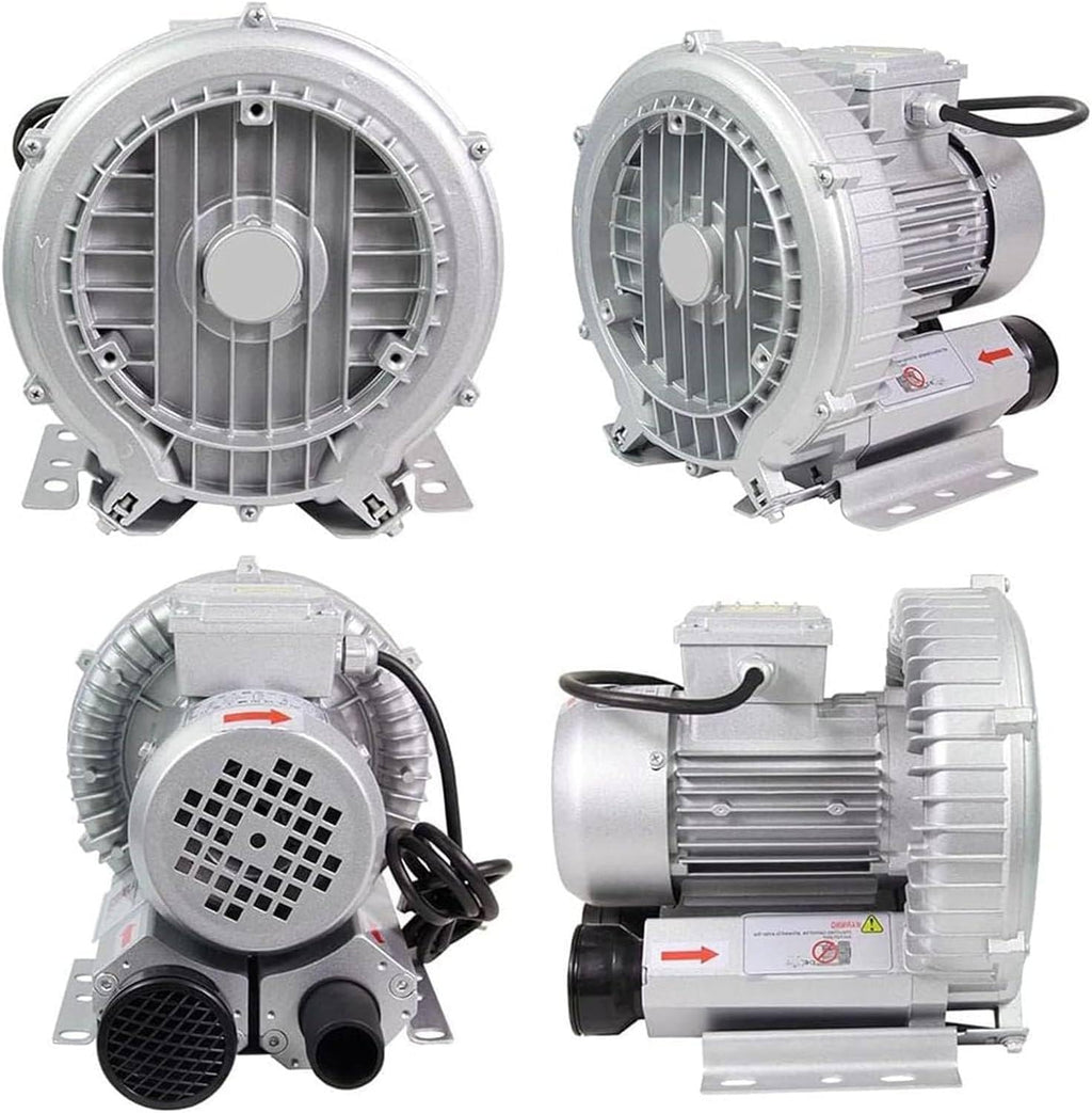 120W-1100W Regenerative Blower, 110V/110V 50Hz Single Phase, High-Pressure Vortex Ring Blower, Industrial Vacuum Pump for Air Blowing Or Suction for Sewage Aeration Aquarium Fish Pond,550W/0.74HP