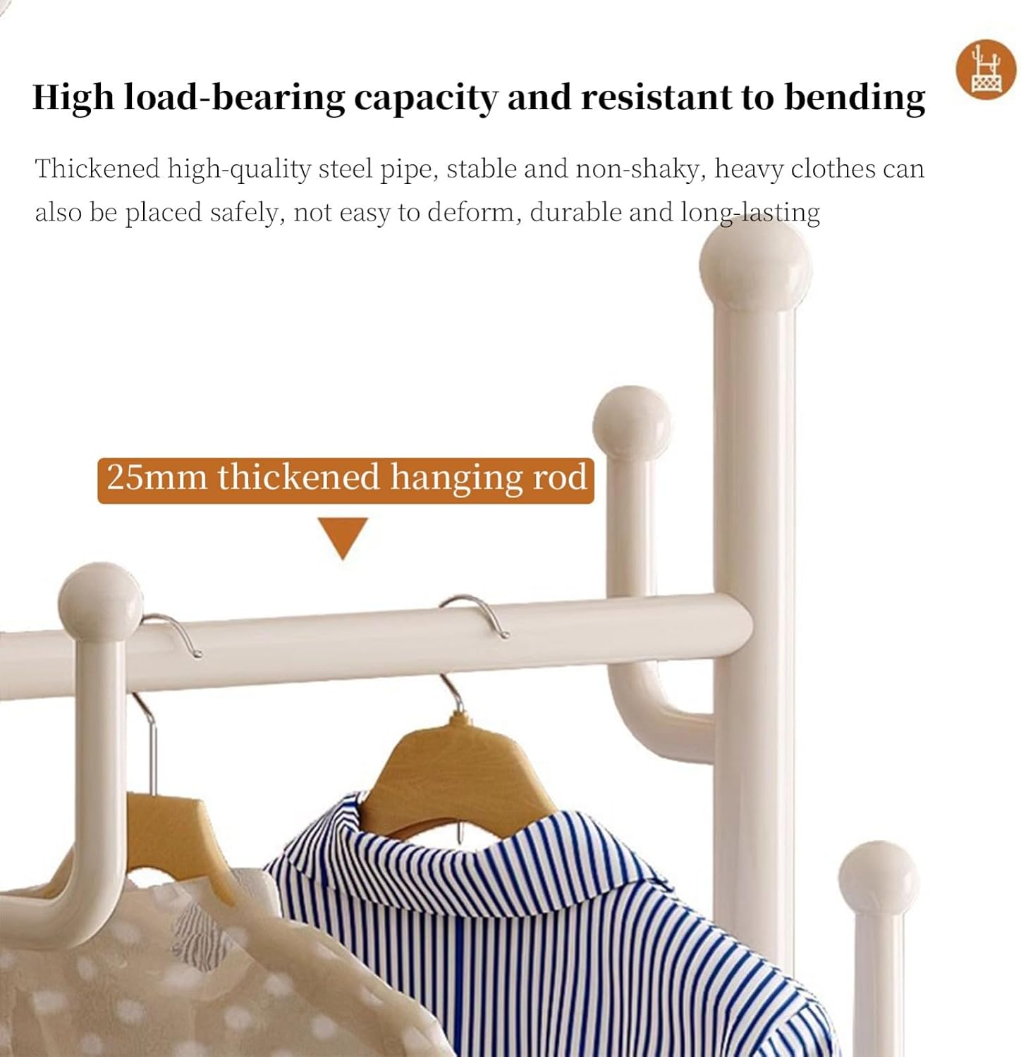 Heavy-Duty Clothing Racks Rolling Rack with Wheels Modern Metal Coat Stand with Storage Basket Moveable Garment Rack for Hanging Clothes Bedrooms Boutiques(black)
