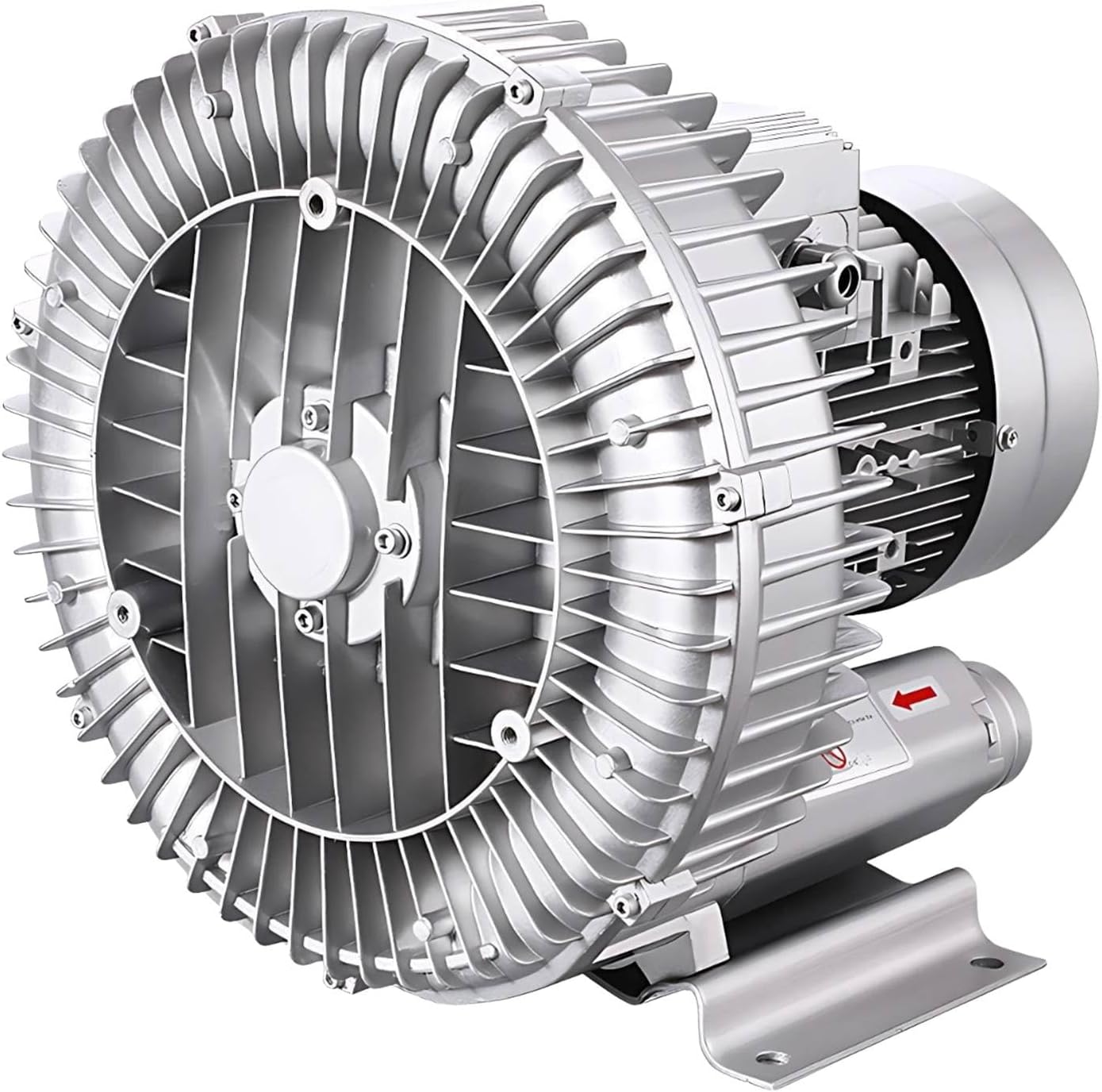 High Pressure Vortex Ring Blower, Regenerative Blower with Blowing and Suction, Industrial Grade Vacuum Pump for Wastewater Treatment and Aquaculture(120w,220v)