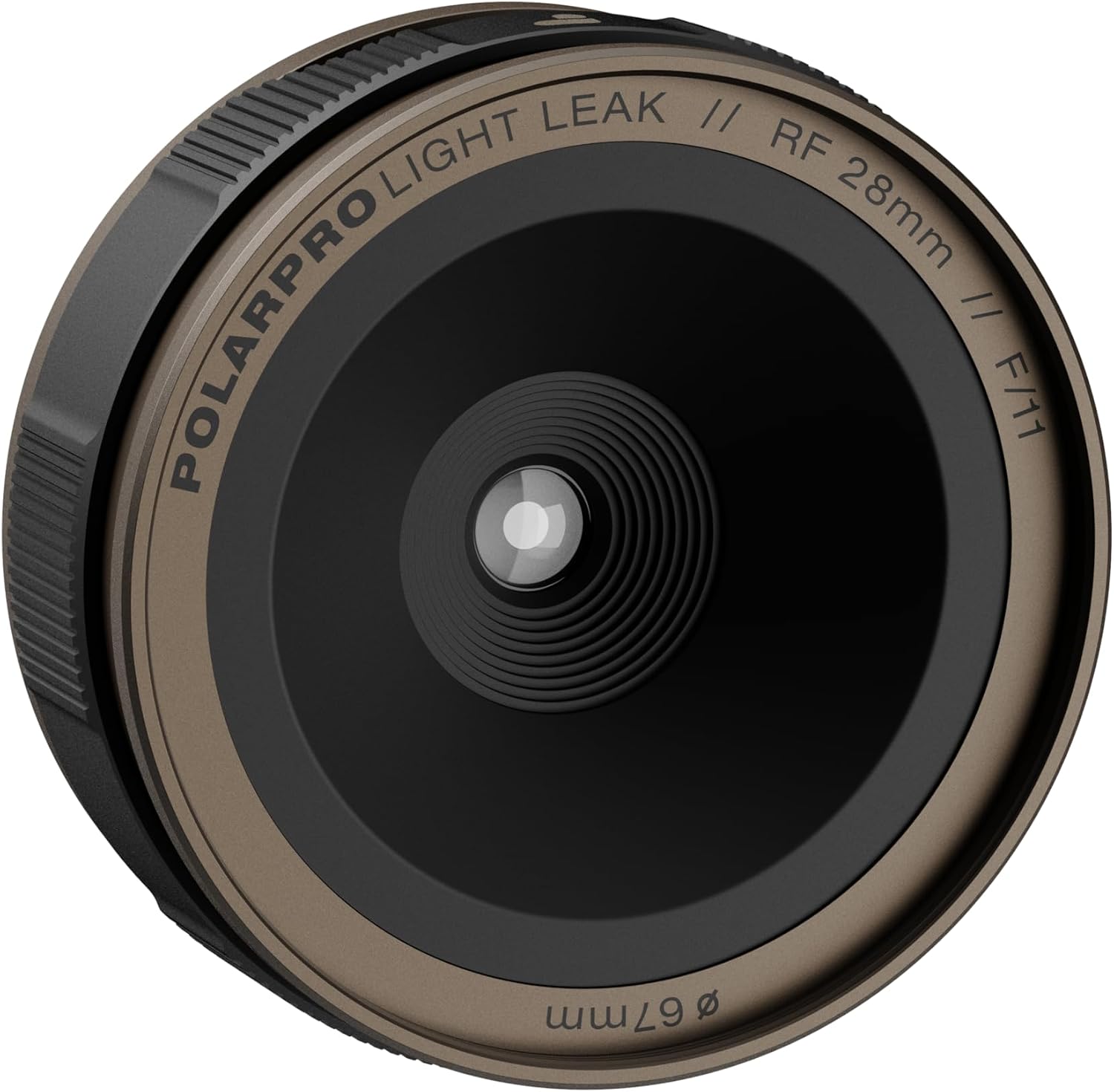 PolarPro LightLeak Lens 28mm - Dispo Film Look for Digital Cameras | Adjustable Light Leak Ring, Fixed F/11 Aperture – Vintage Disposable Looks w/Soft Focus, Grain & Lens Flares – for Canon RF Mount