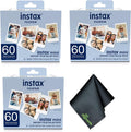 Fujifilm Instax Mini Value Pack Instant Film (180 Exposures) Bundle with Microfiber Cleaning Cloth