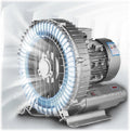 Regenerative Blower High Pressure Vortex Ring Blower 110V 180W 350W 550W 750W Fish Ponds Aeration Oxygenation Machine Industrial Vacuum Pump for Air Blowing Or Suction(1100W)