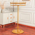 Large Clothing Rack, Metal Garment Rack for Hanging Clothes, Freestanding Coat Rack, Clothes Display Rack Retail Clothing Rack for Bedrooms Living Rooms Stores, Gold