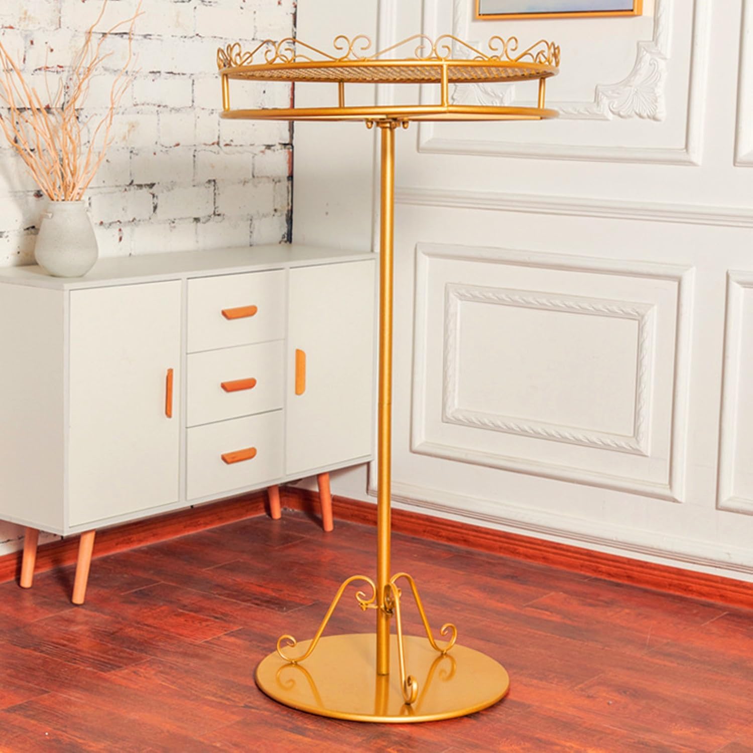 Large Clothing Rack, Metal Garment Rack for Hanging Clothes, Freestanding Coat Rack, Clothes Display Rack Retail Clothing Rack for Bedrooms Living Rooms Stores, Gold