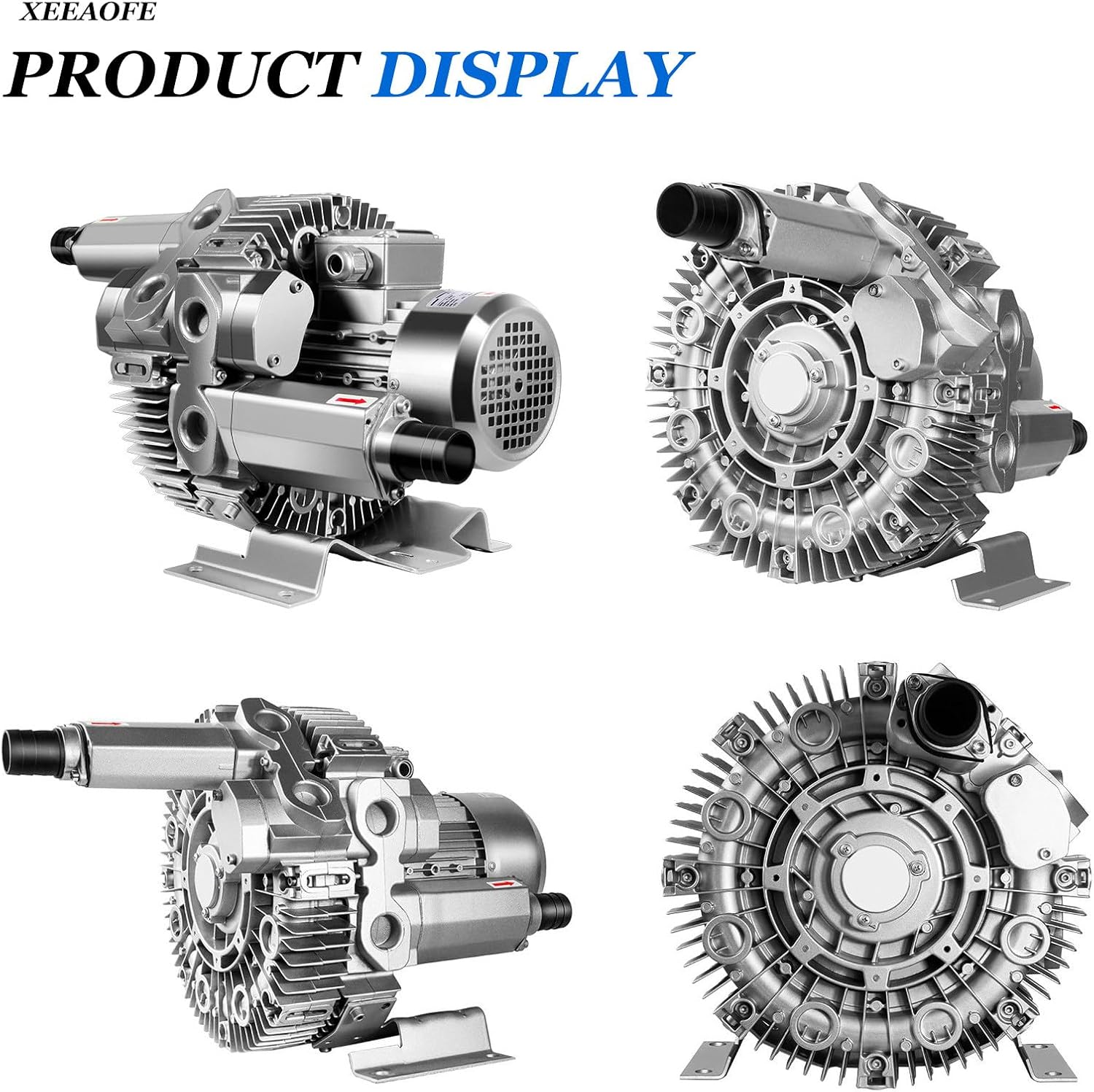 Industrial Regenerative Fan, High Pressure Vortex Ring Blower, for Swimming Pool, Jacuzzi, Spa, Fertilizer, Air Pump, Blower Pump, 550/850/1100W 220V/1100W