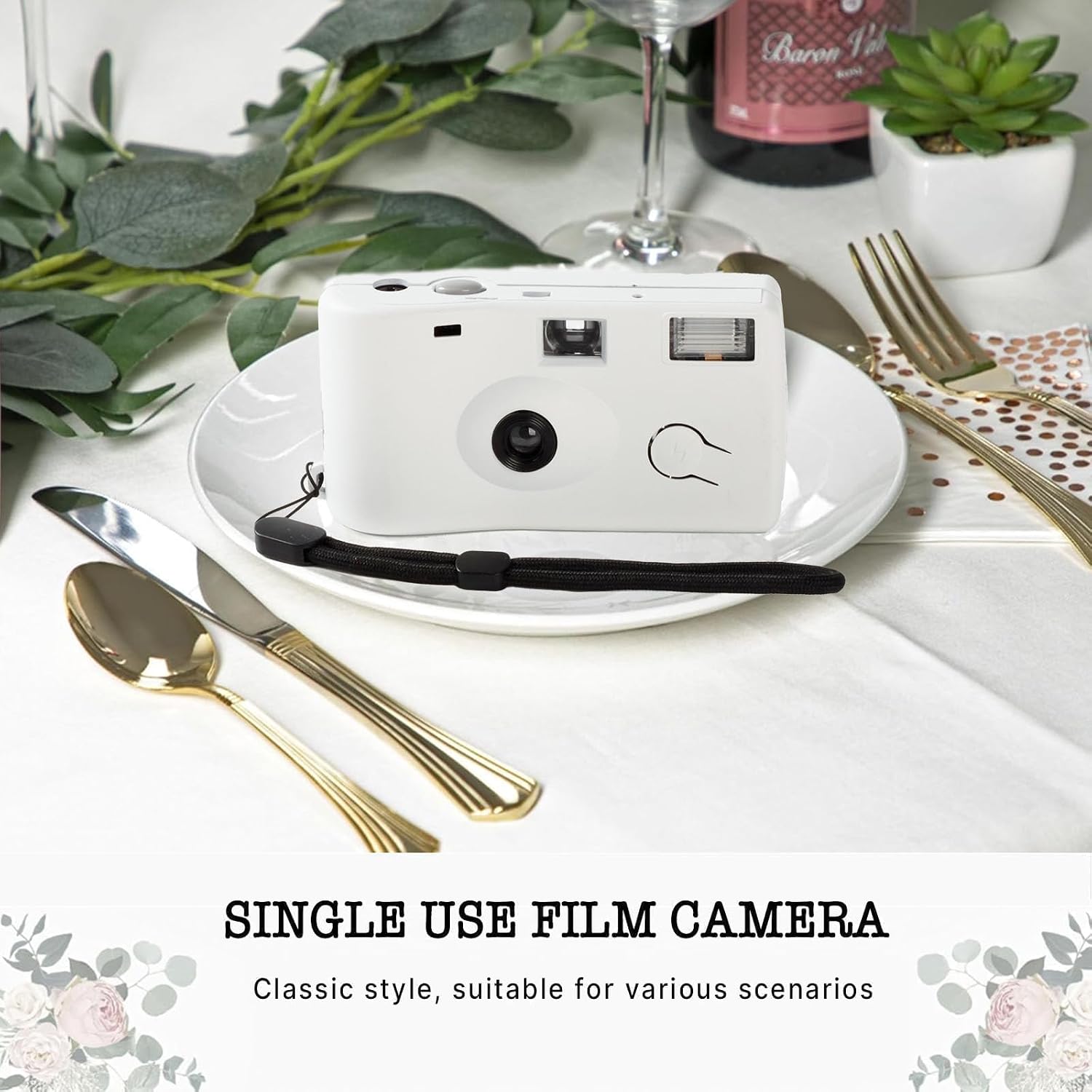 8 Pack of Disposable Cameras for Wedding Bulk Single Use Flash 35mm 17 Film 200 ISO Film Camera for Birthday Concert Travel Anniversary Party Supplies