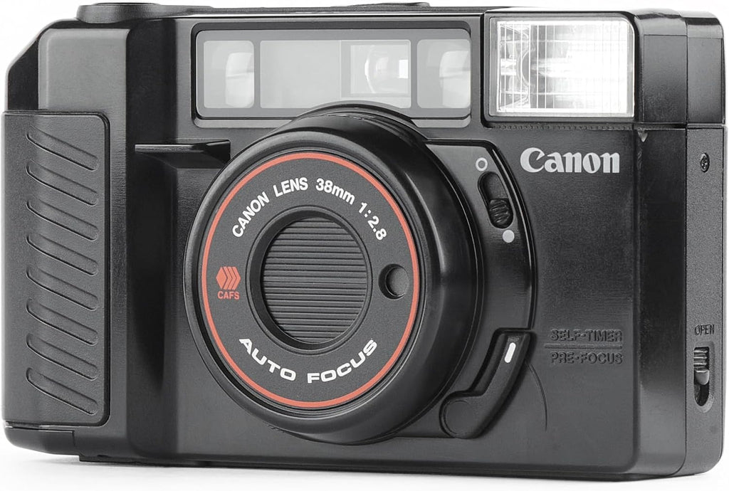 Canon AF35M 35mm Point & Shoot Film Camera CAFS Self-Timer Pre Focus w/Canon 38mm 1:2.8 Lens, Manual ISO Settings. Uses Color or B&W film. (Renewed)