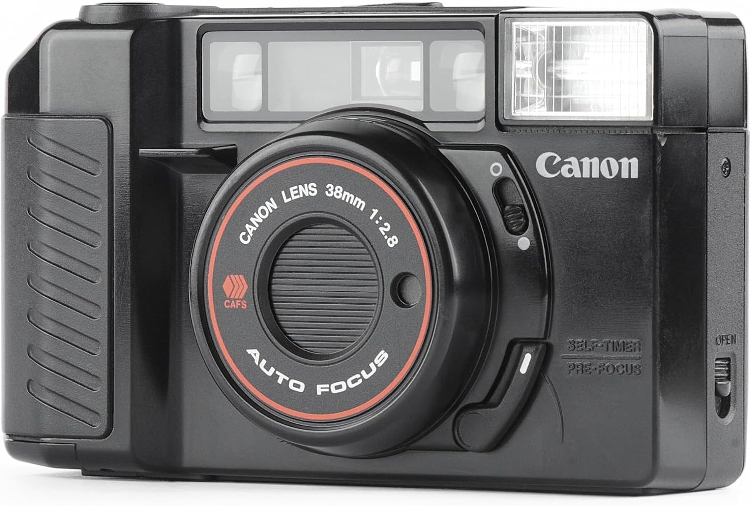 Canon AF35M 35mm Point & Shoot Film Camera CAFS Self-Timer Pre Focus w/Canon 38mm 1:2.8 Lens, Manual ISO Settings. Uses Color or B&W film. (Renewed)