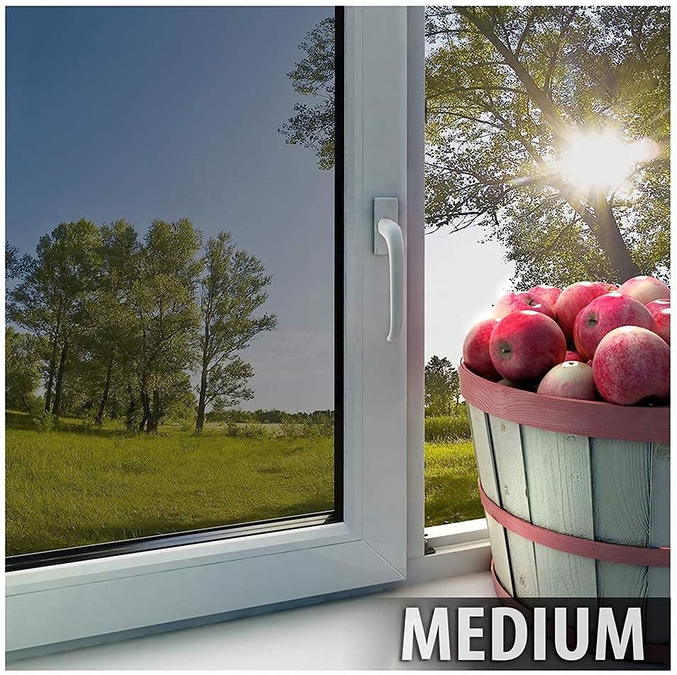 BDF EXS35 Exterior Window Film Glare and Sun Control Reflective Silver 35 (Medium) - 24in X 100ft