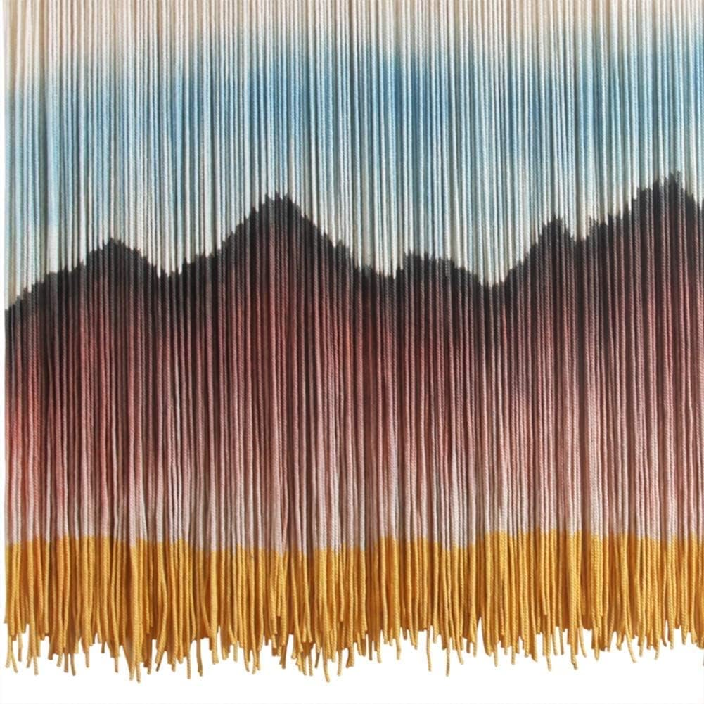 Boho Chic Woven Tapestry Macrame Wall Hanging Handmade Macrame Tapestry Woven Wall Art Bohemian Wall Decor Textile Wall Hangings (Size : 110x150cm)