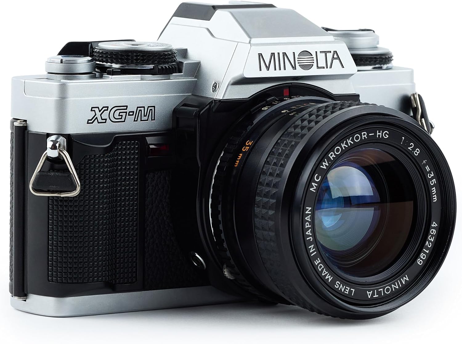 Minolta XG-M Manual Focus 35MM SLR Film Camera with MD Mount Zoom Lens, Compatible with Color & B&W Film, Manual & Auto Shutter (Renewed)