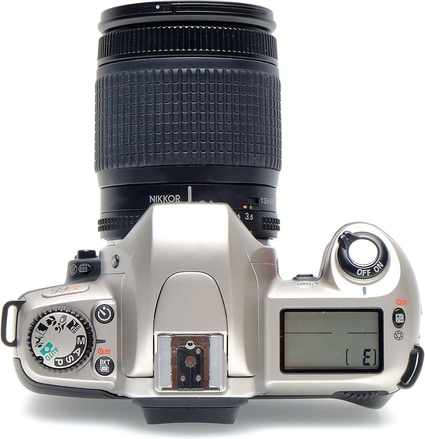NIKON N65 35mm SLR Film Camera Kit with Nikon AF Lens. Custom settings and built-in flash. (Renewed)