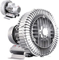 High Pressure Side Channel Regenerative Blower, Vortex Ring Pump for Aquarium Fish Pond Sewage Aeration and Industrial Use(120w,220v)