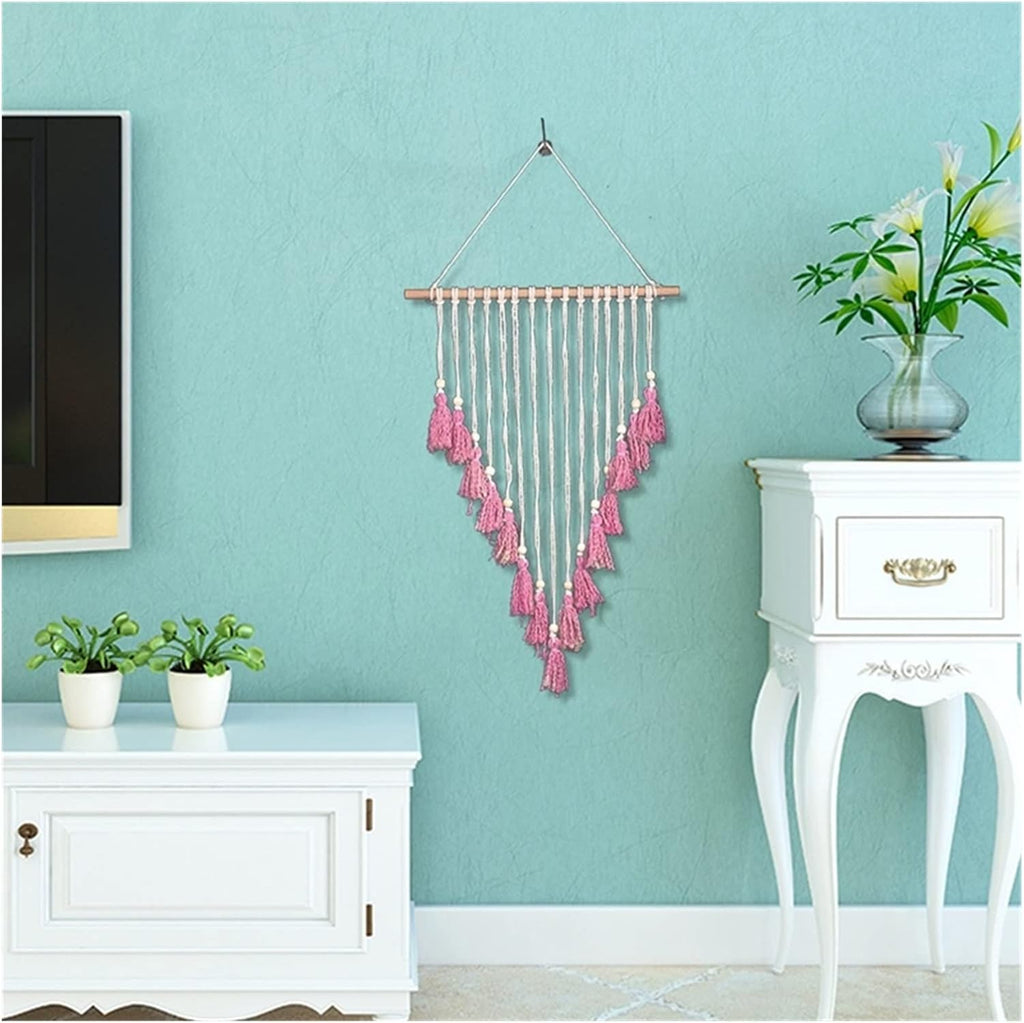 Tapestry Hand Woven Tapestry Macrame Wall Hanging Tapestry Bohemian Wedding Tapestry (Color : OneColor) (OneColor)