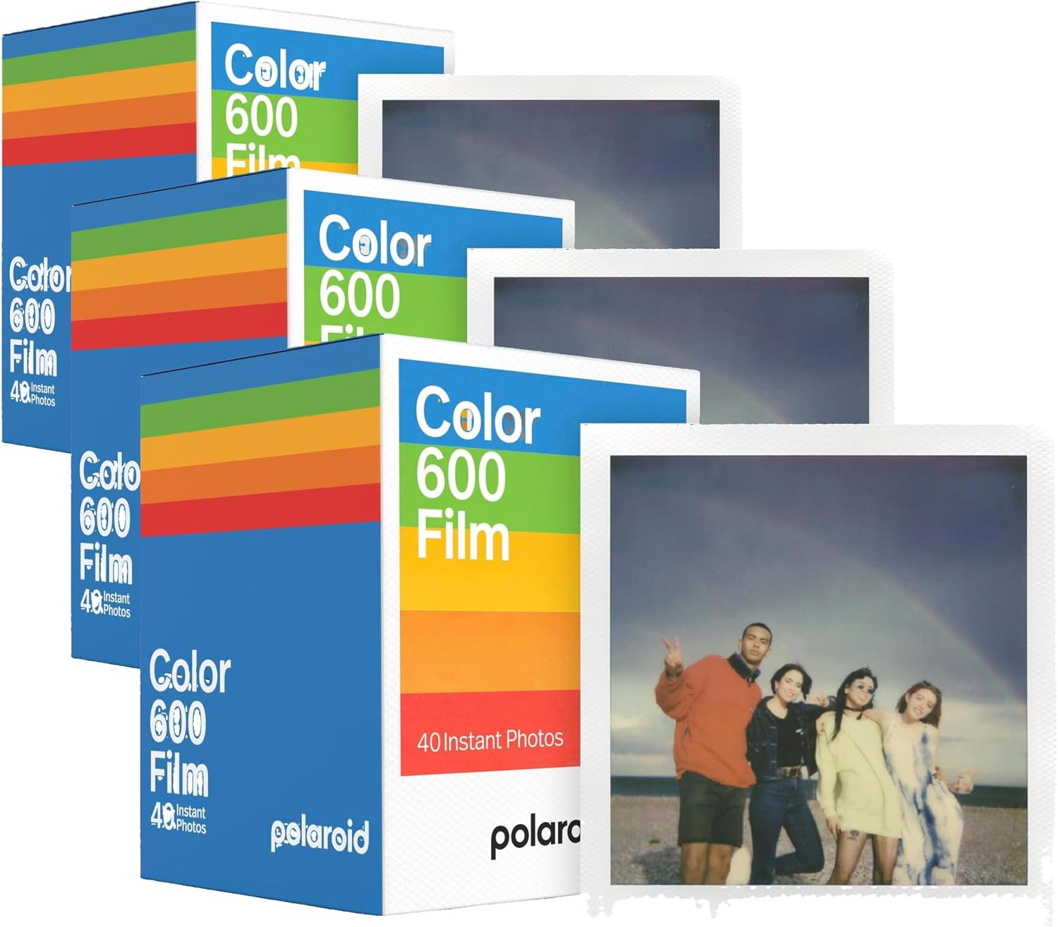 Polaroid Color Film for 600 x120 Pack, 40 Photos (6013)