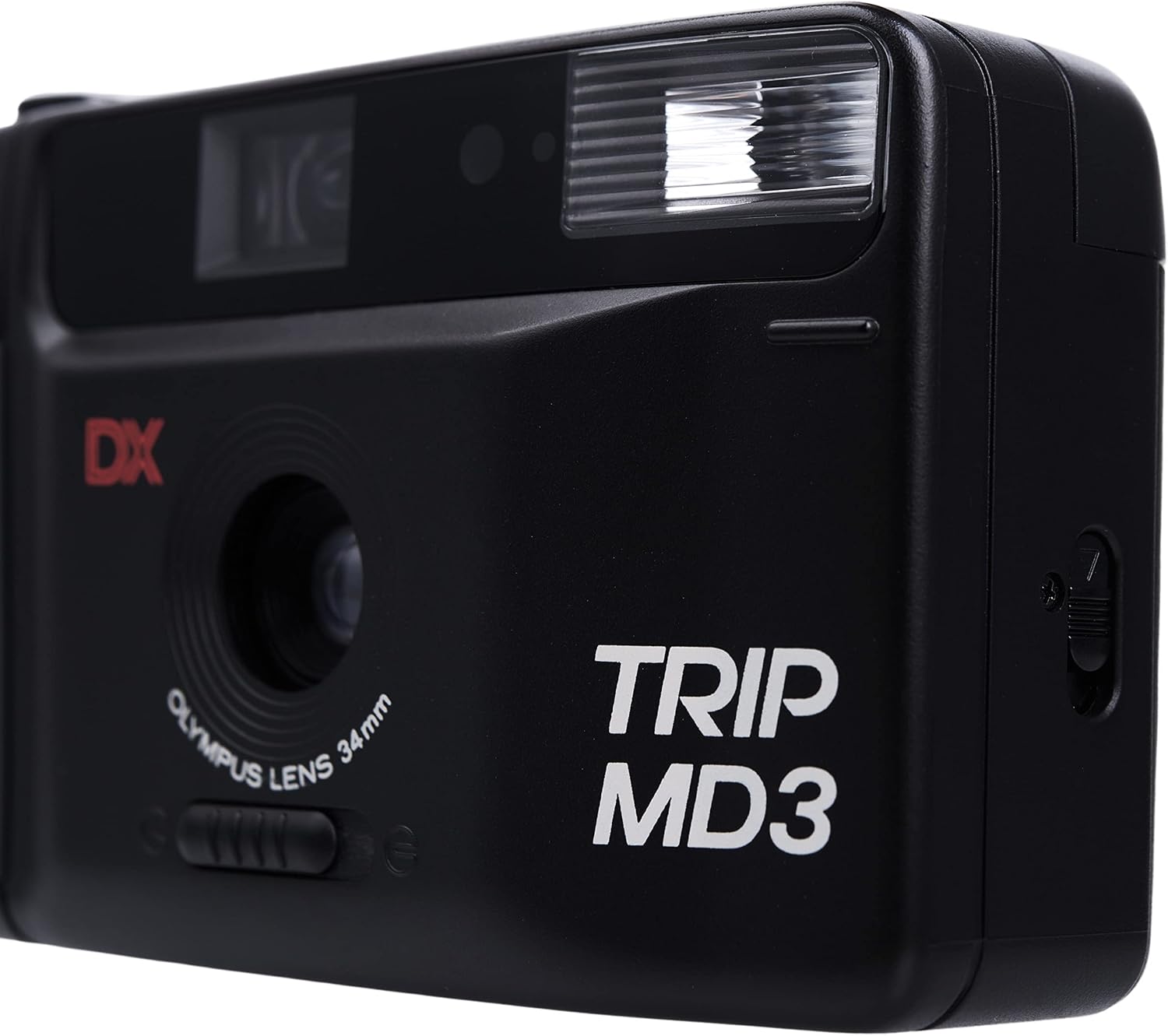 Olympus Trip MD3 35mm Point & Shoot Film Camera – Auto Flash, Fixed Focus Lens, Compact Vintage Camera (Renewed)