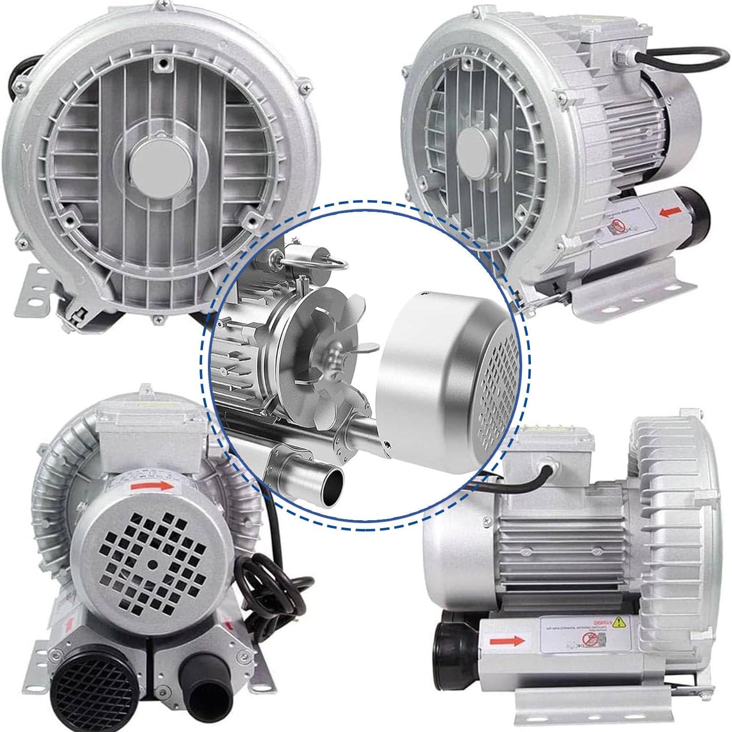 Industrial Regenerative Blower 120W-1500W | Vortex Air Pump 0.16HP-2.04HP | High-Efficiency Vacuum Pump for Air Blowing & Suction | Durable & Powerful Blowing Solutions