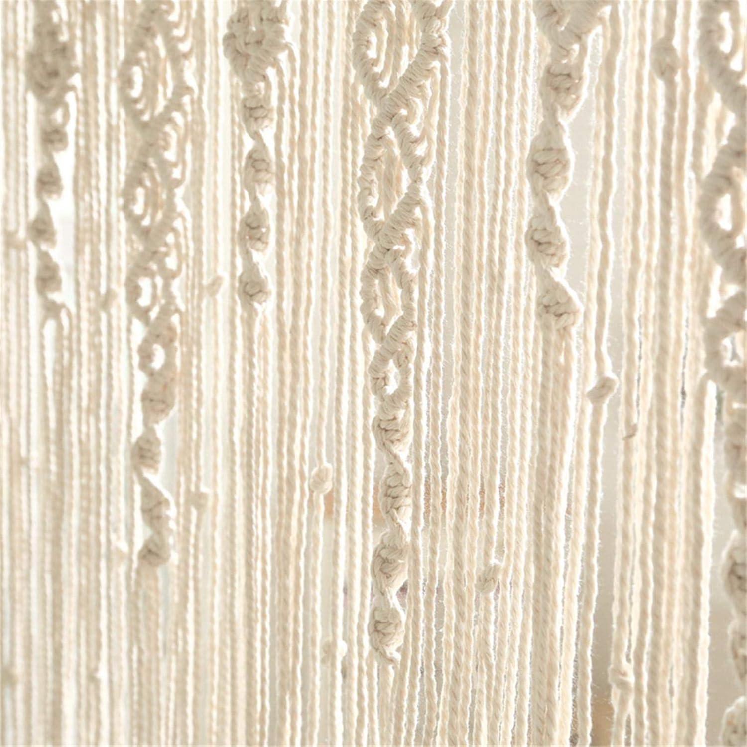 Macrame Macrame Curtain Tapestry Macrame Wall Hanging Woven Tapestry for Room Divider Window Door Curtains Wedding Background Home Decor (130 * 180cm)