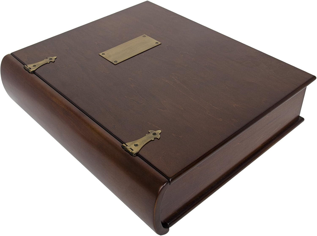 Arolly Large Premium Wood Memory Keepsakes Box - Treasure Decorative Storage Chest Organizer with Aesthetic Finish for Photos Jewelry Trinkets Collectible Mementos