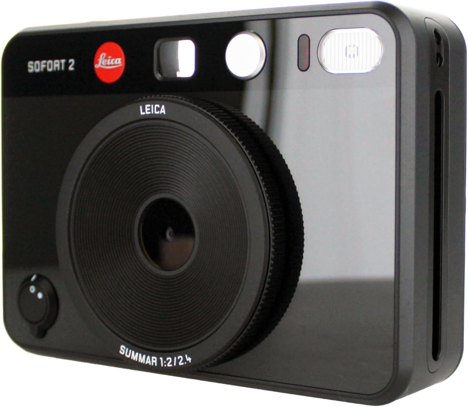Leica Sofort 2 Hybrid Instant Photo Film and Digital Camera (Black) (19190) with LCD Display Bundle with Fujifilm Instant Film 60 Sheets + 128 GB Memory Card + Bag + Cleaning Kit