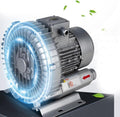 Industrial Regenerative Blower, High-Pressure Vortex for Sewage Aeration, Air Blowing or Suction, 1500W Power
